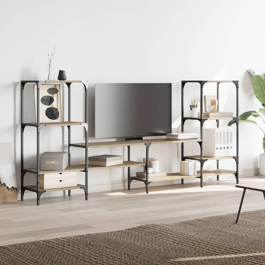 Tv-møbel Sonoma eg 206,5x28,5x95 cm træmateriale