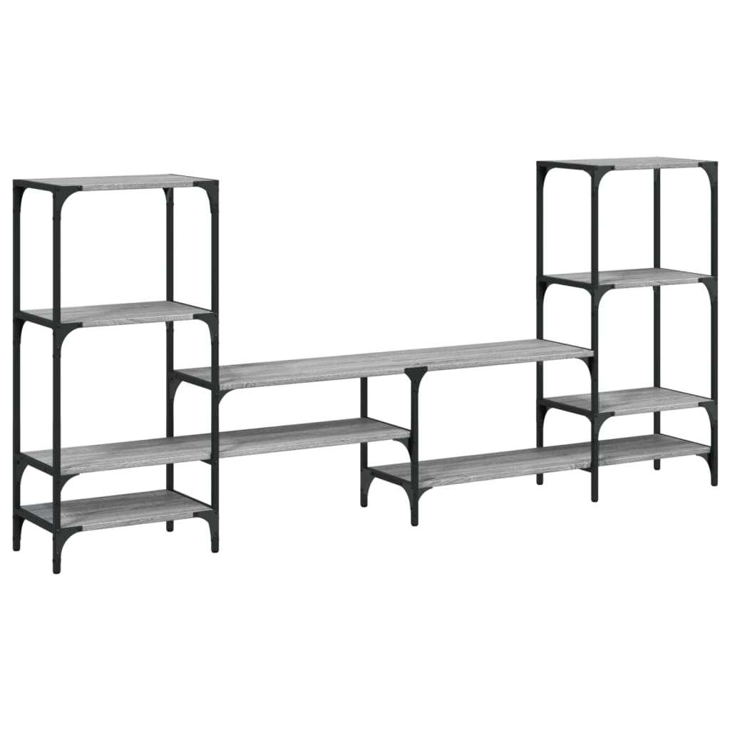 TV-skab Grå Sonoma 206,5x28,5x95 cm Træ Materiale