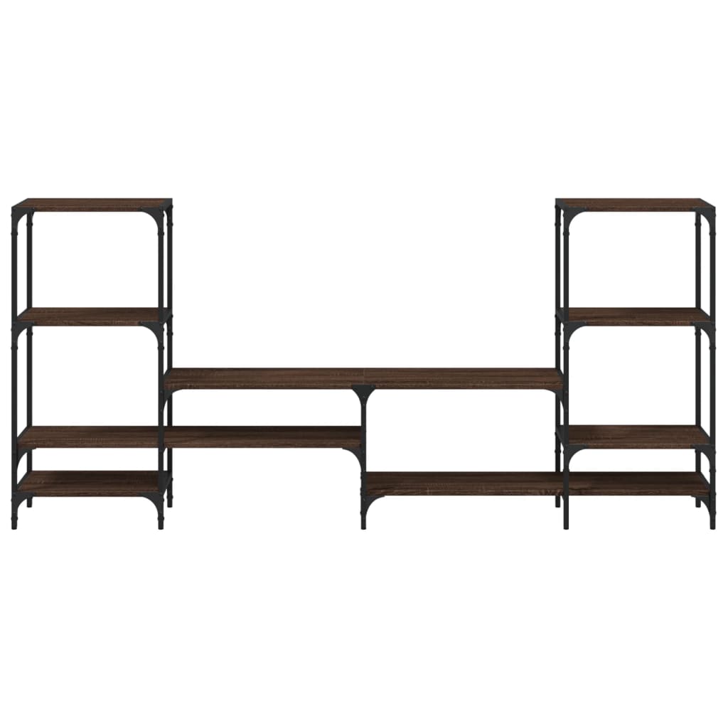 TV-skab Brun Eg Look 206,5x28,5x95 cm Træ Materiale