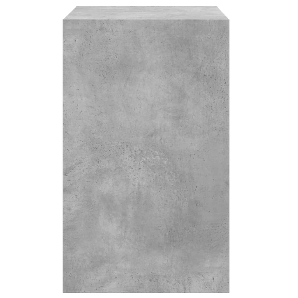 Skoskab Beton Grå 60x42x69 cm Træ Materiale