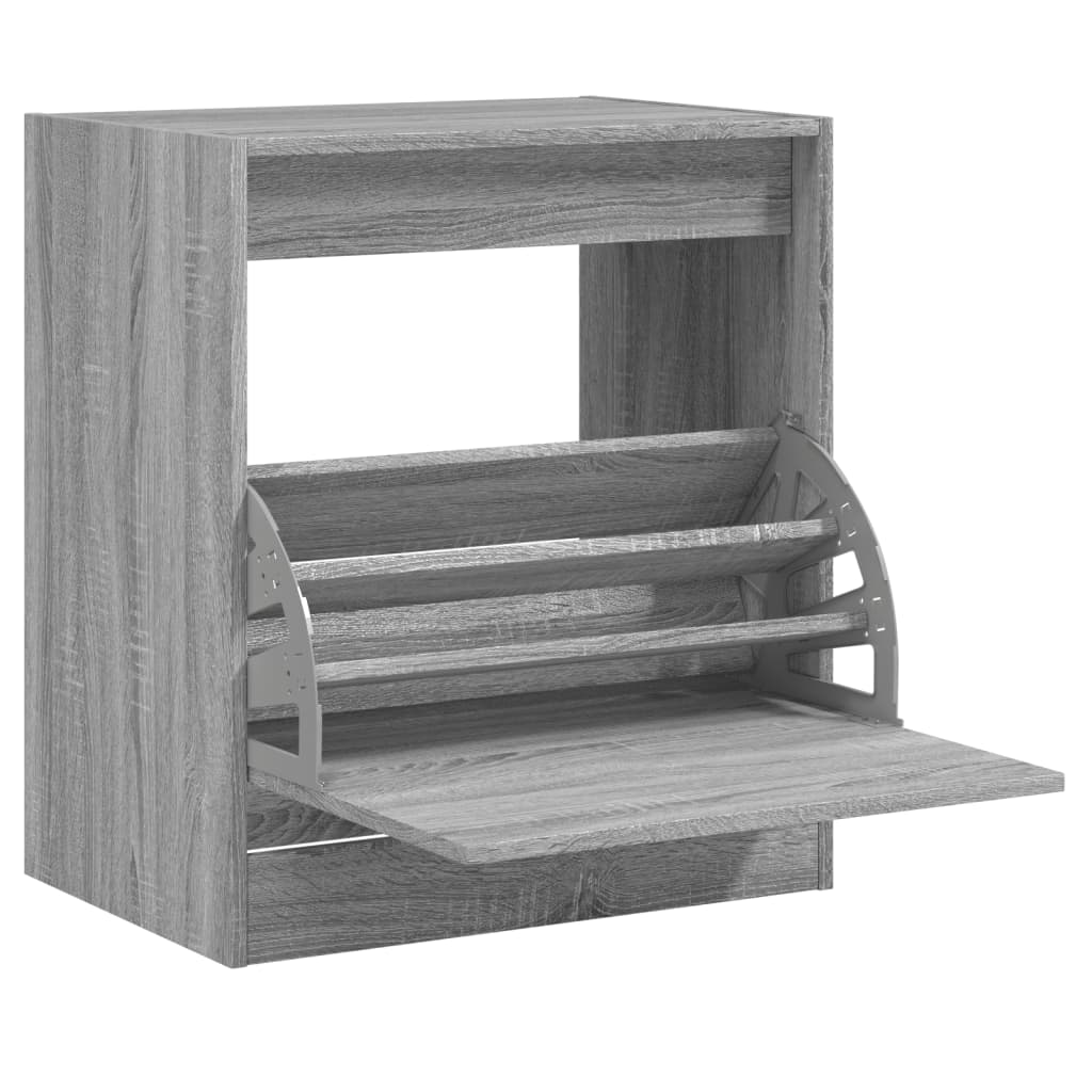 Skoskab Grå Sonoma 60x42x69 cm Træmateriale