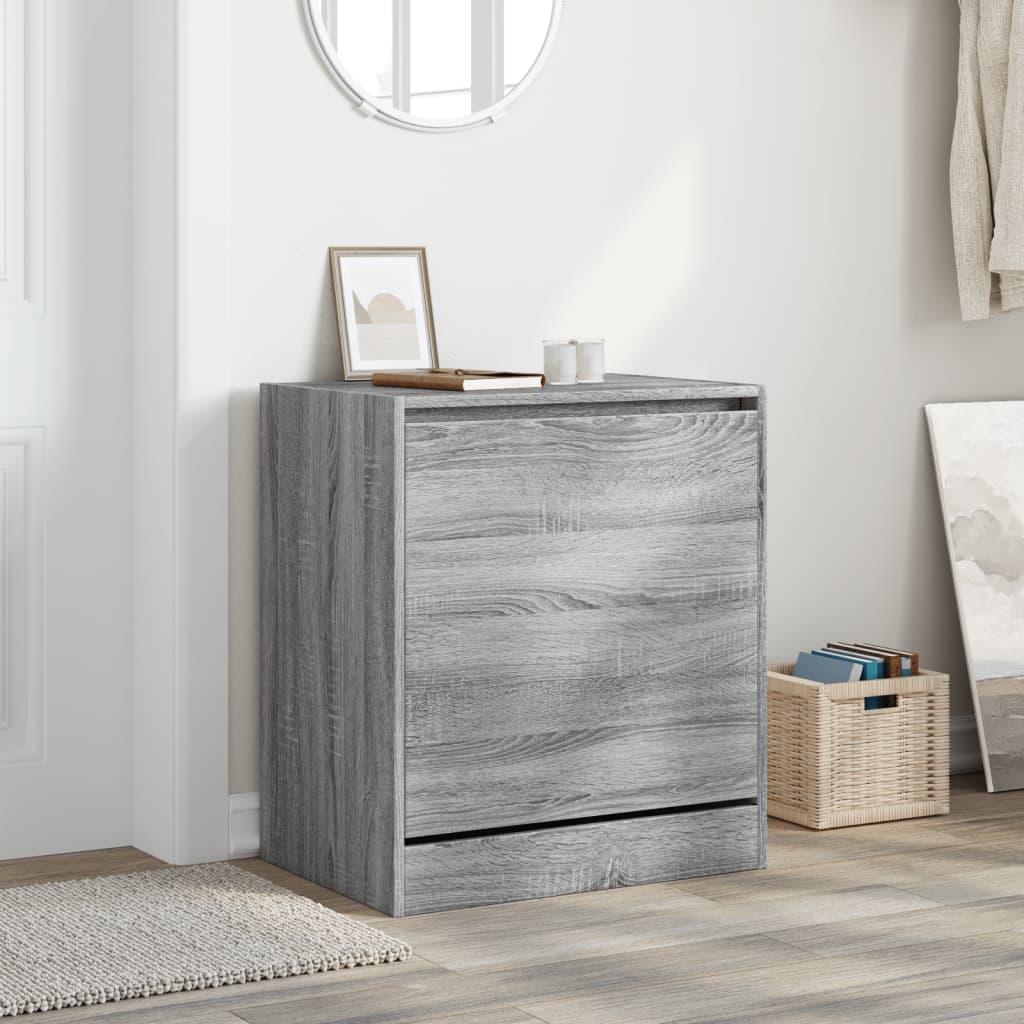 Skoskab Grå Sonoma 60x42x69 cm Træmateriale