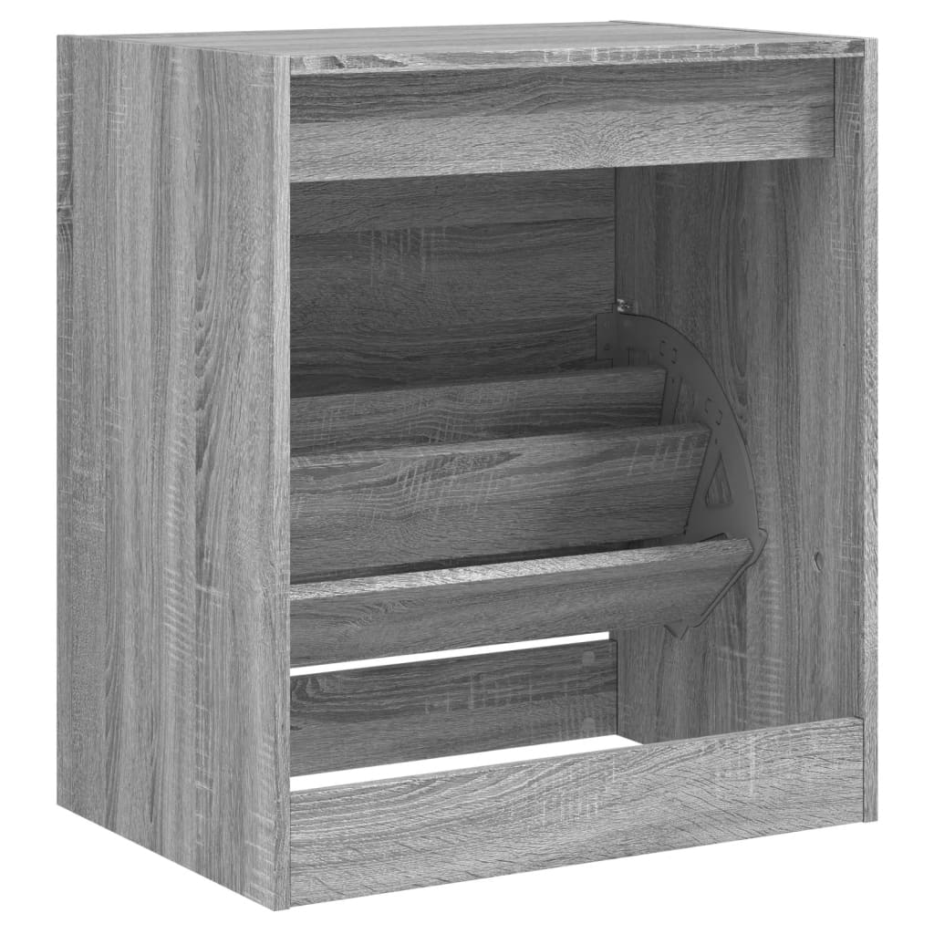 Skoskab Grå Sonoma 60x42x69 cm Træmateriale