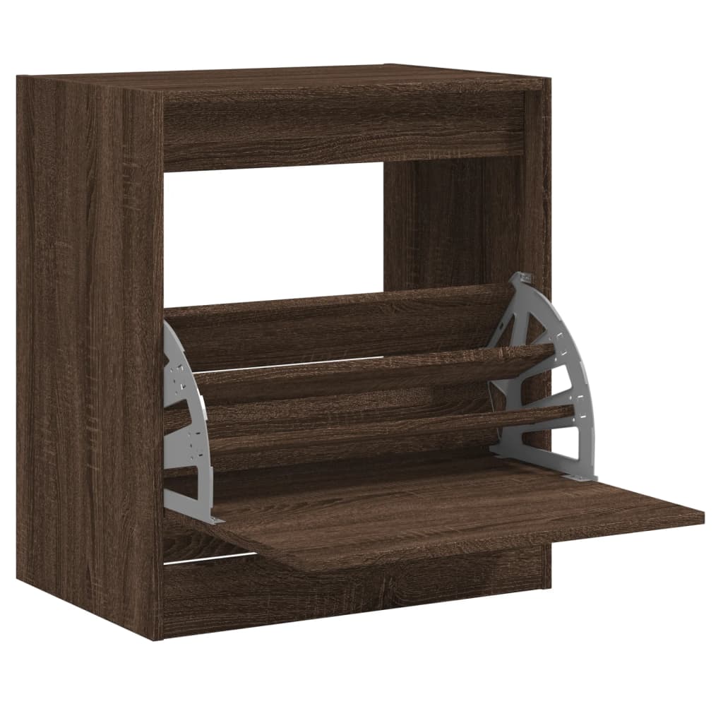 Skoskab Brun Eg Look 60x42x69 cm Træmateriale