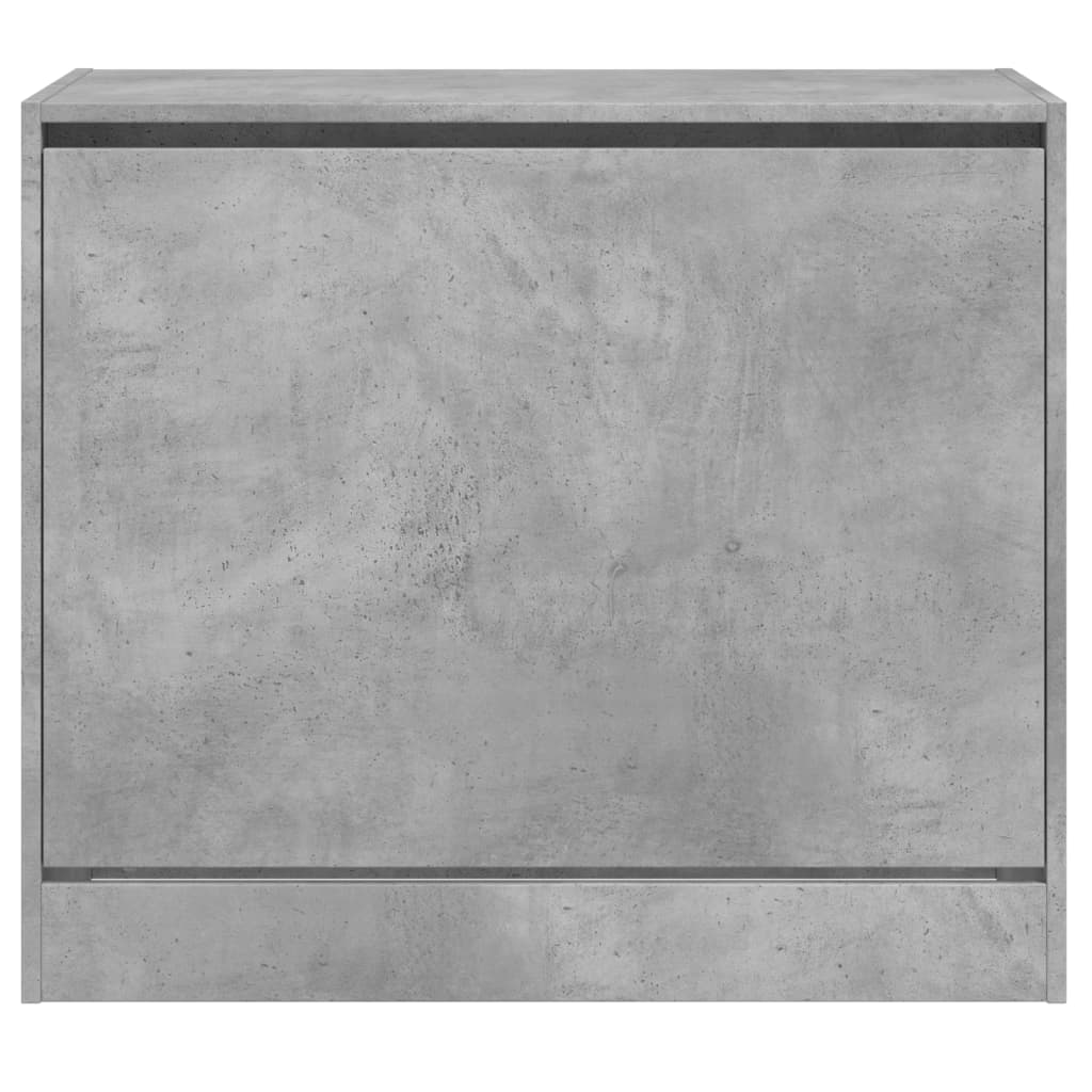 Skoskab Beton Grå 80x42x69 cm Træ Materiale