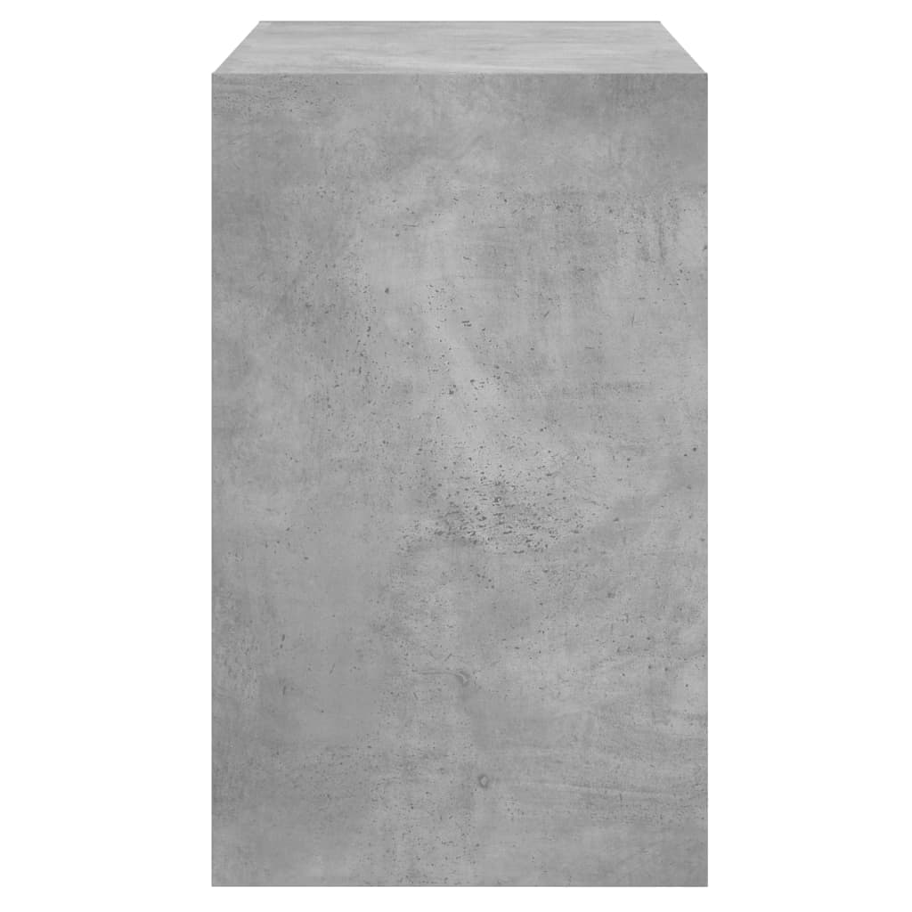 Skoskab Beton Grå 80x42x69 cm Træ Materiale