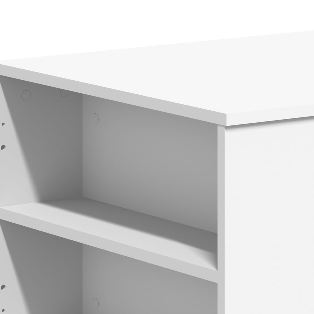 Sofabord Hvid 102x55x42 cm Træ Materiale