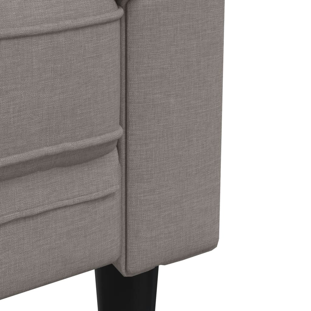 Chesterfield sofa 2-personers taupe stof