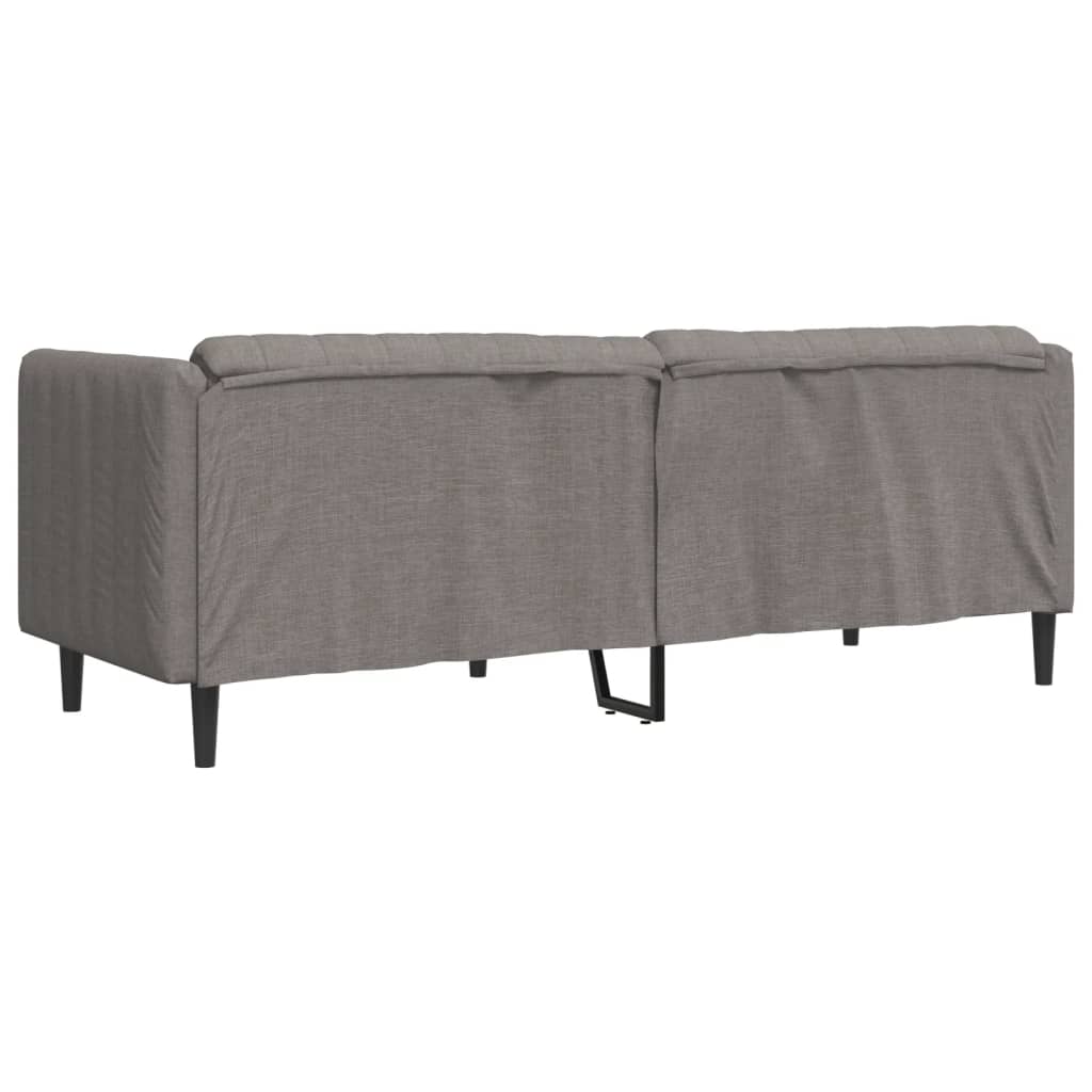 Sofa 3-personers taupe stof