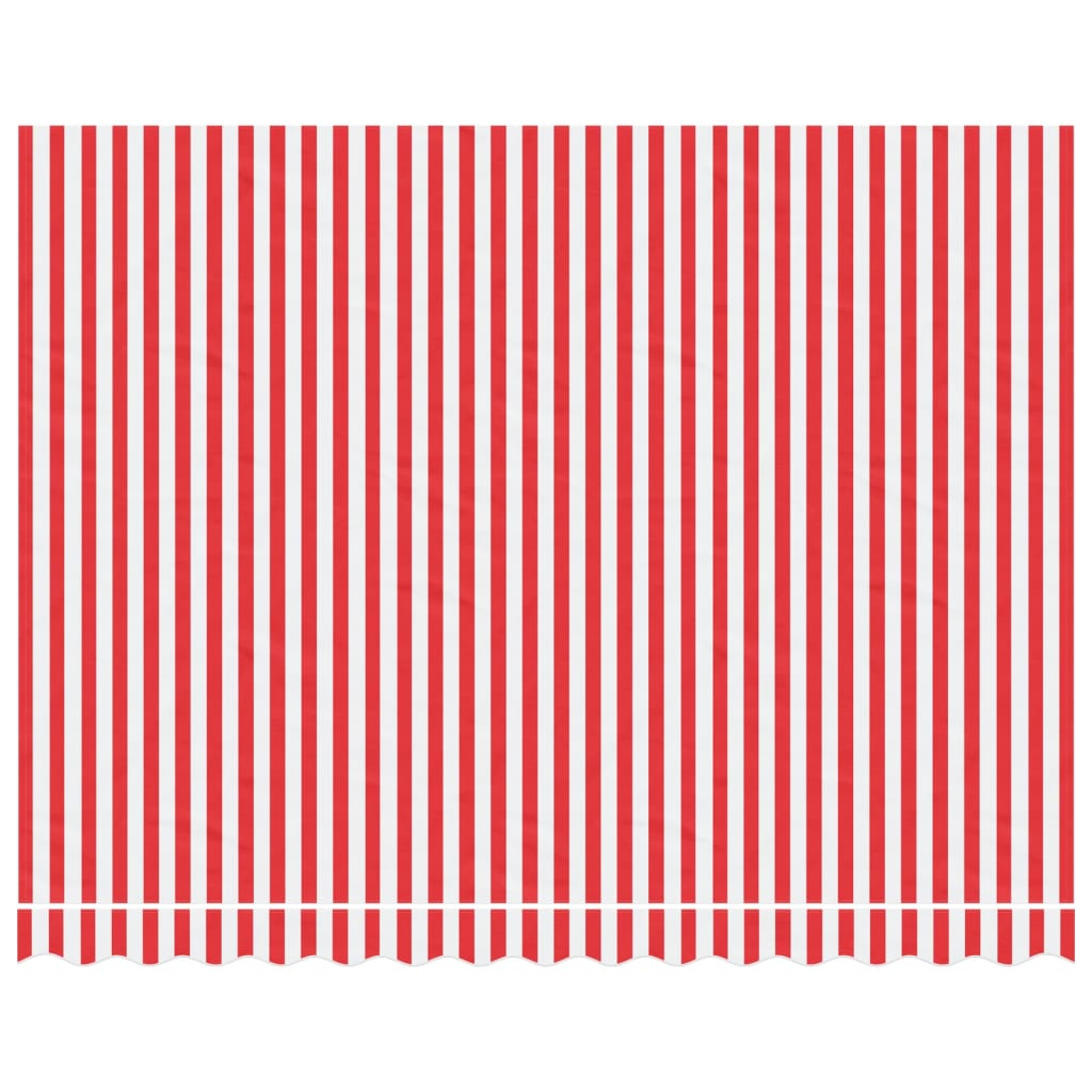 Markisenbespannung Rot und Weiß Gestreift 3,5x2,5 m