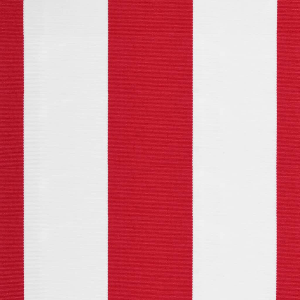 Markisenbespannung Rot und Weiß Gestreift 3,5x2,5 m