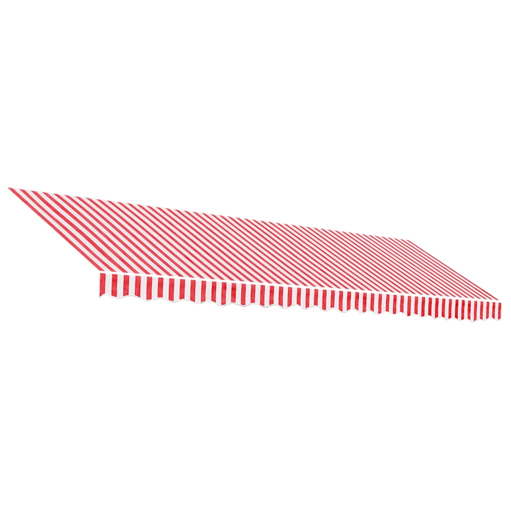 Markisenbespannung Rot und Weiß Gestreift 5x3,5 m