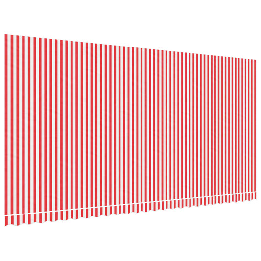 Markisenbespannung Rot und Weiß Gestreift 6x3 m