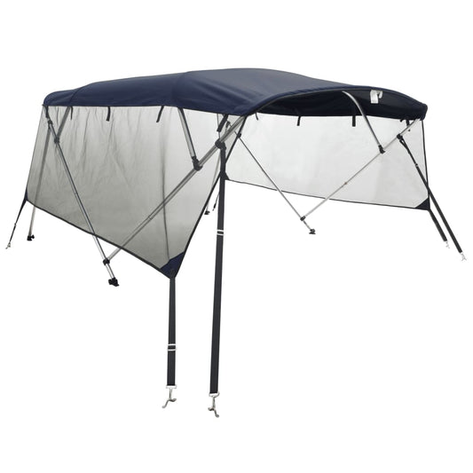 4-Bow Bimini-Top mit Mesh-Seitenteilen 243x(185-198)x137 cm