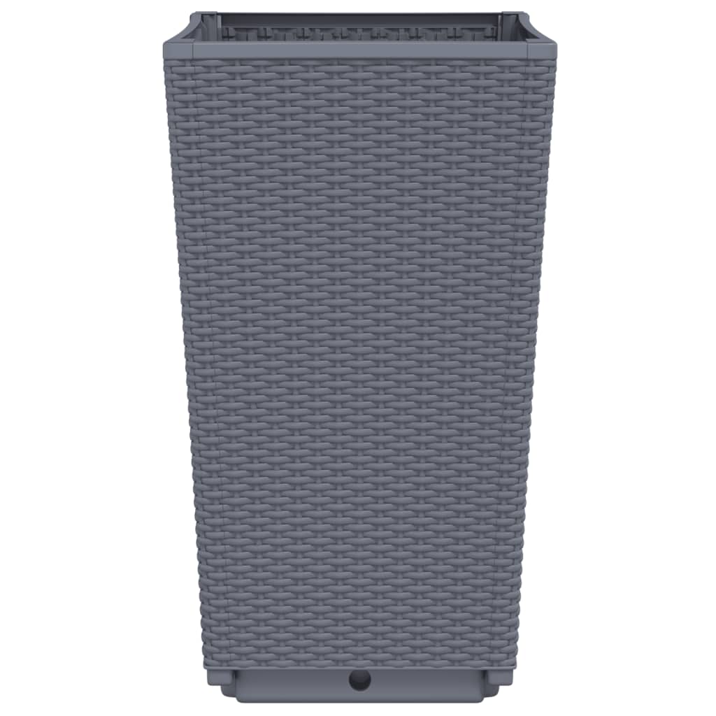 Pflanzkübel 4 Stk. Blaugrau 32,5x32,5x57 cm PP