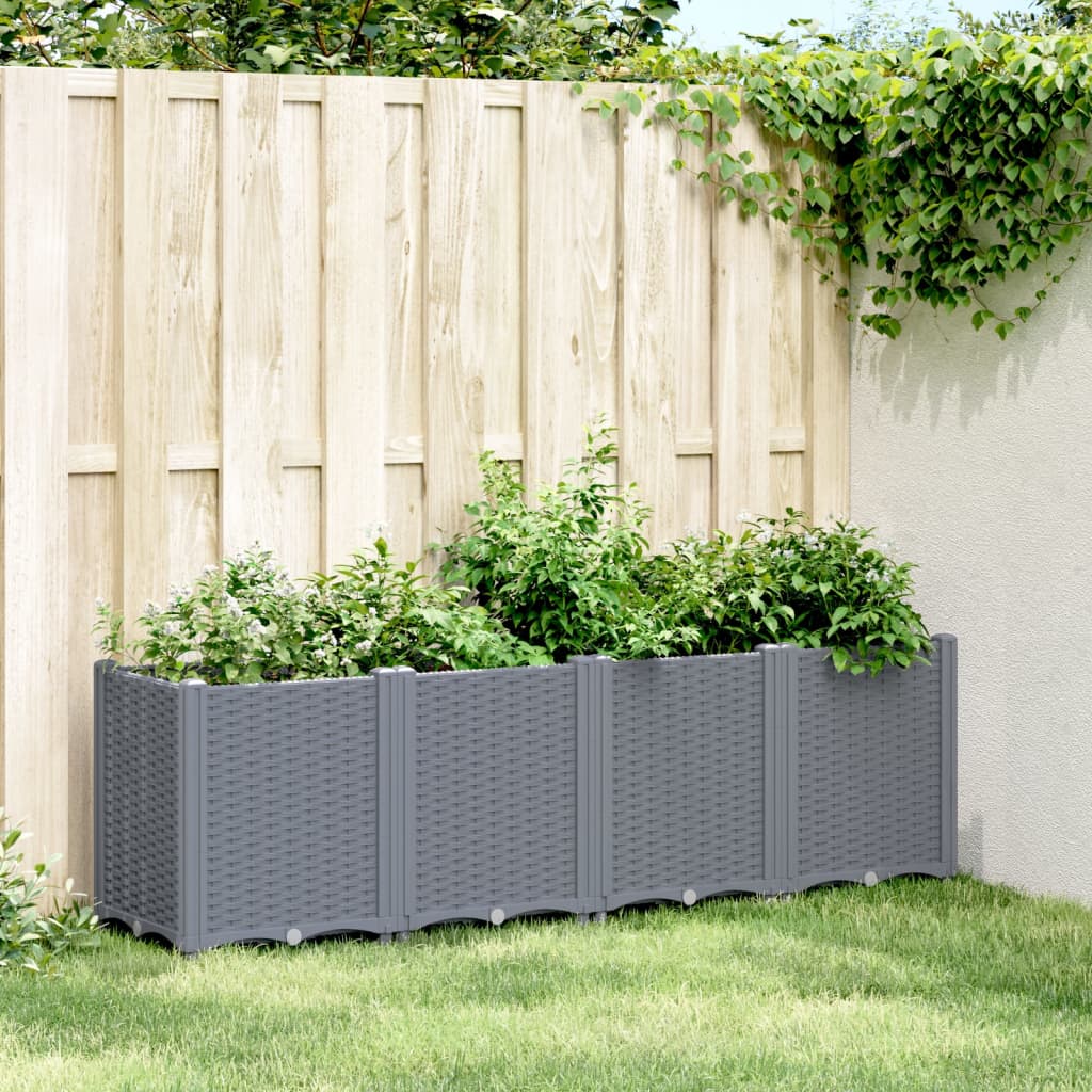 Plantepotte Grå 160x40x53 cm PP