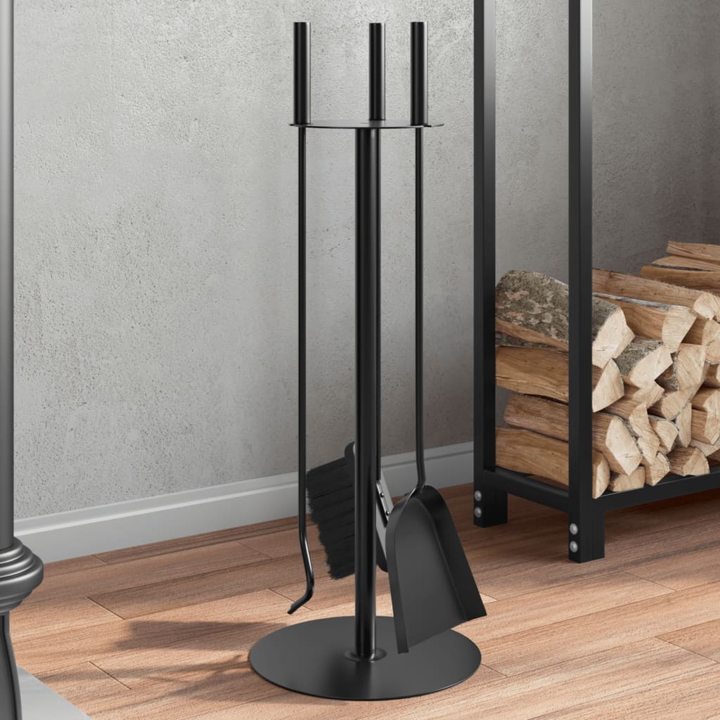 4-delt pejseværktøjssæt 22x59 cm stål
