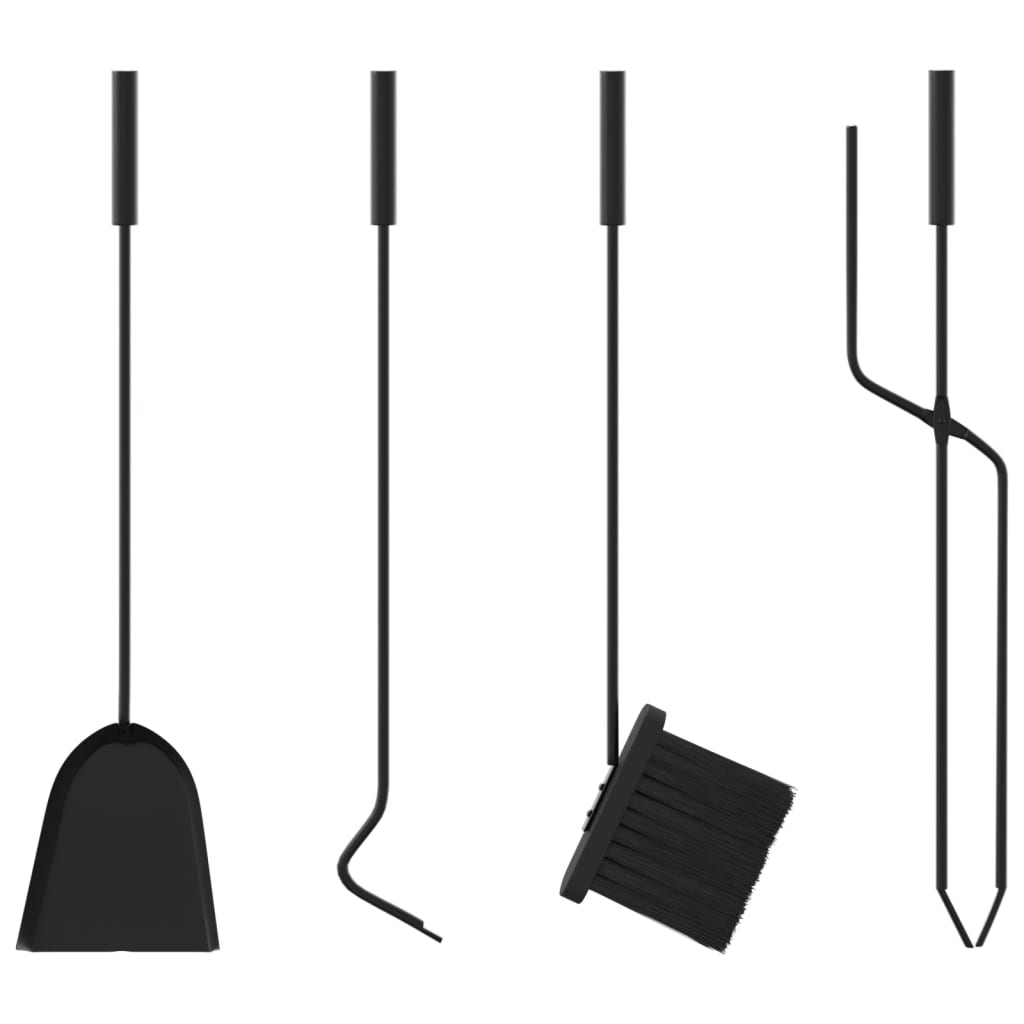 5-delt sæt pejseværktøjssæt 18x66 cm stål