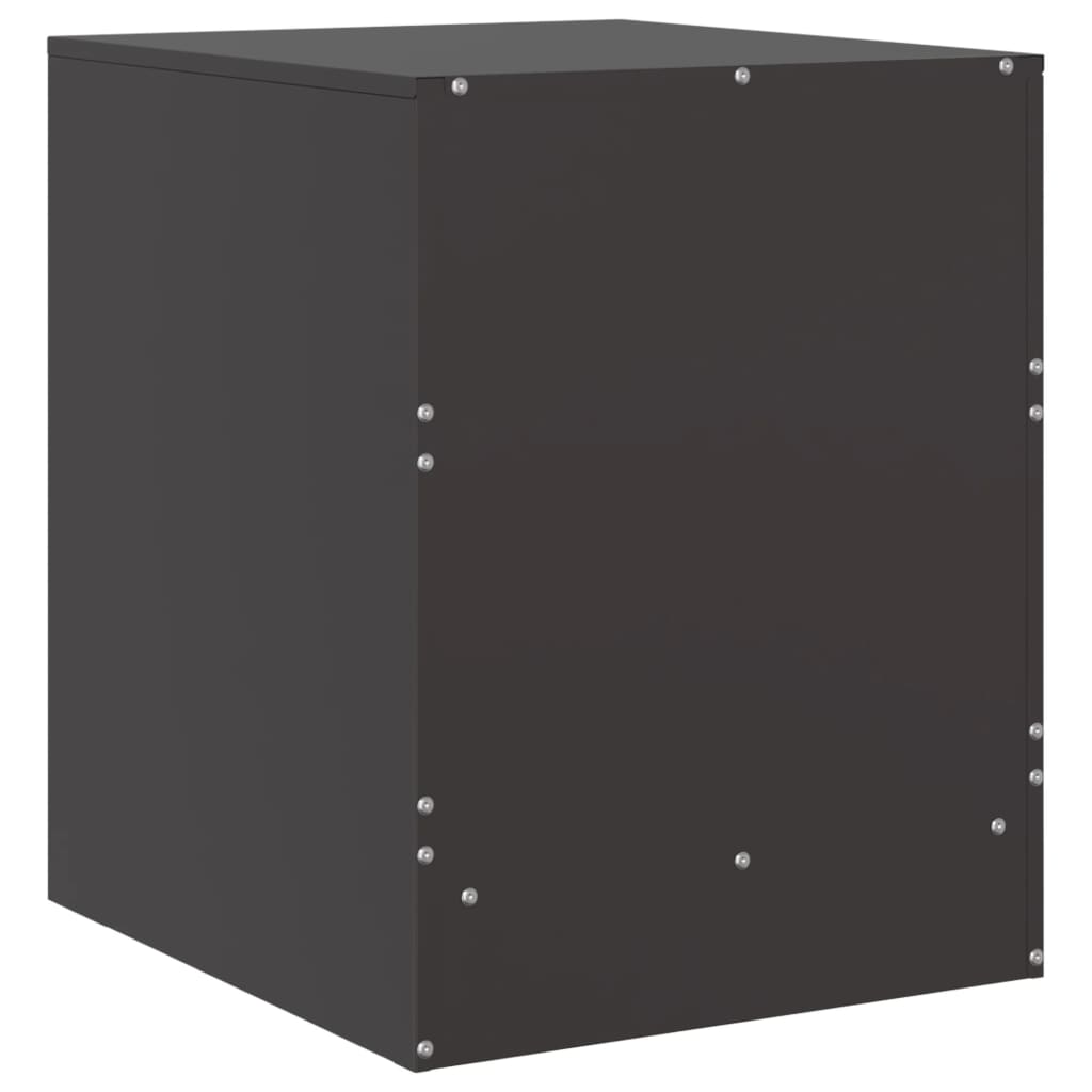 Sengebord Sort 34,5x39x44 cm Stål