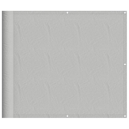 Balkon-Sichtschutz Hellgrau 90x300 cm 100 % Polyester-Oxford