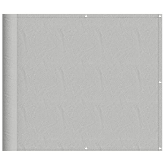 Balkon-Sichtschutz Hellgrau 90x400 cm 100 % Polyester-Oxford