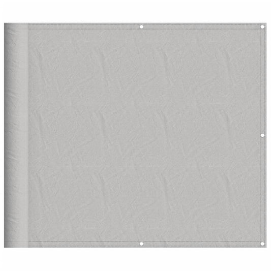 Balkon-Sichtschutz Hellgrau 90x500 cm 100 % Polyester Oxford