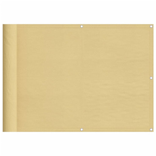 Balkonsichtschutz Sandfarben 75x300 cm 100 % Polyester-Oxford