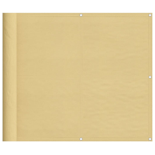 Balkonsichtschutz Sandfarben 90x300 cm 100 % Polyester-Oxford