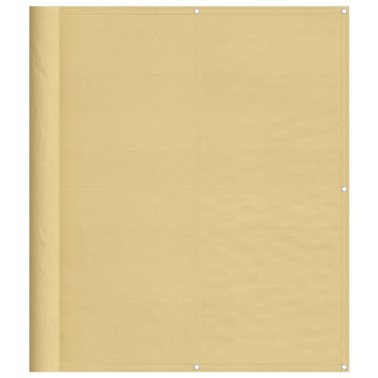 Balkon-Sichtschutz Sandfarben 120x400 cm 100% Polyester-Oxford
