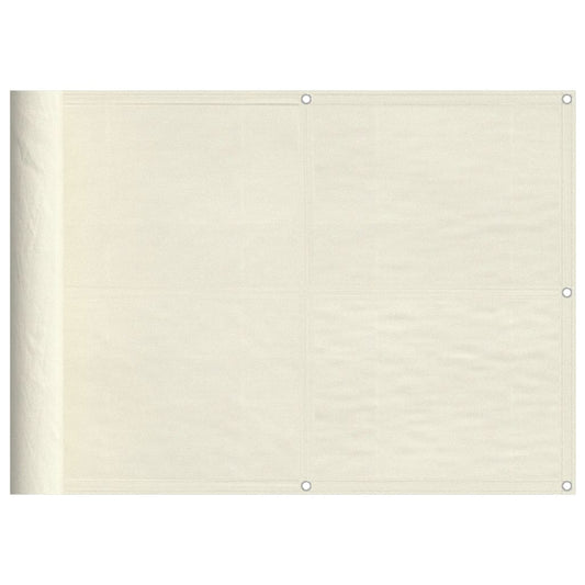 Balkon-Sichtschutz Creme 75x1000 cm 100 % Polyester-Oxford