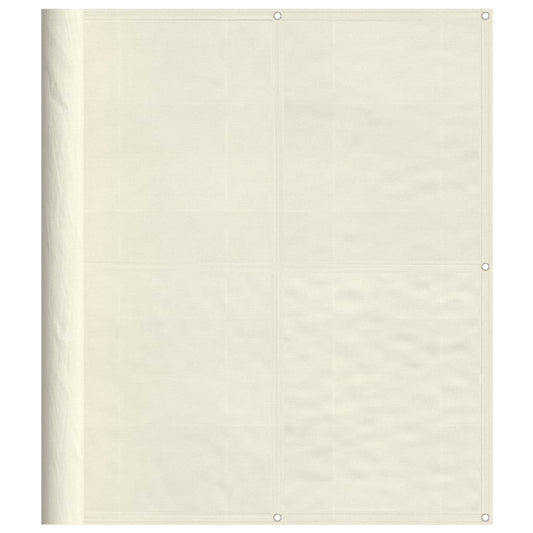 Balkon-Sichtschutz Creme 120x700 cm 100 % Polyester-Oxford