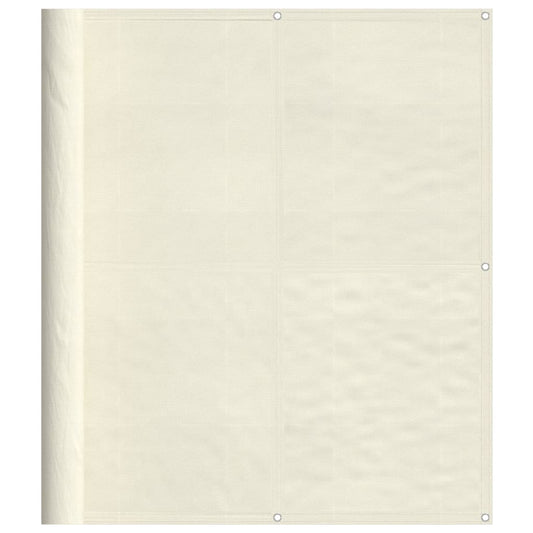 Balkon-Sichtschutz Creme 120x1000 cm 100 % Polyester-Oxford