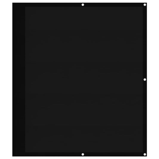 Balkon-Sichtschutz Schwarz 120x800 cm 100 % Polyester-Oxford