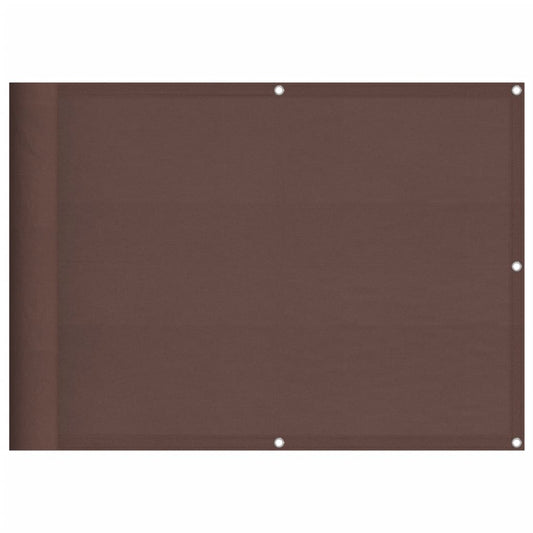 Balkon-Sichtschutz Braun 75x700 cm 100 % Polyester-Oxford
