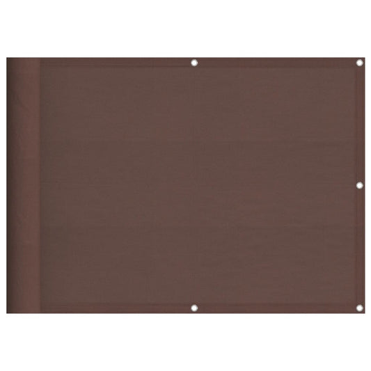 Balkon-Sichtschutz Braun 75x1000 cm 100 % Polyester-Oxford