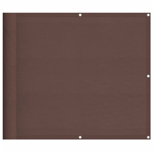 Balkon-Sichtschutz Braun 90x1000 cm 100 % Polyester-Oxford