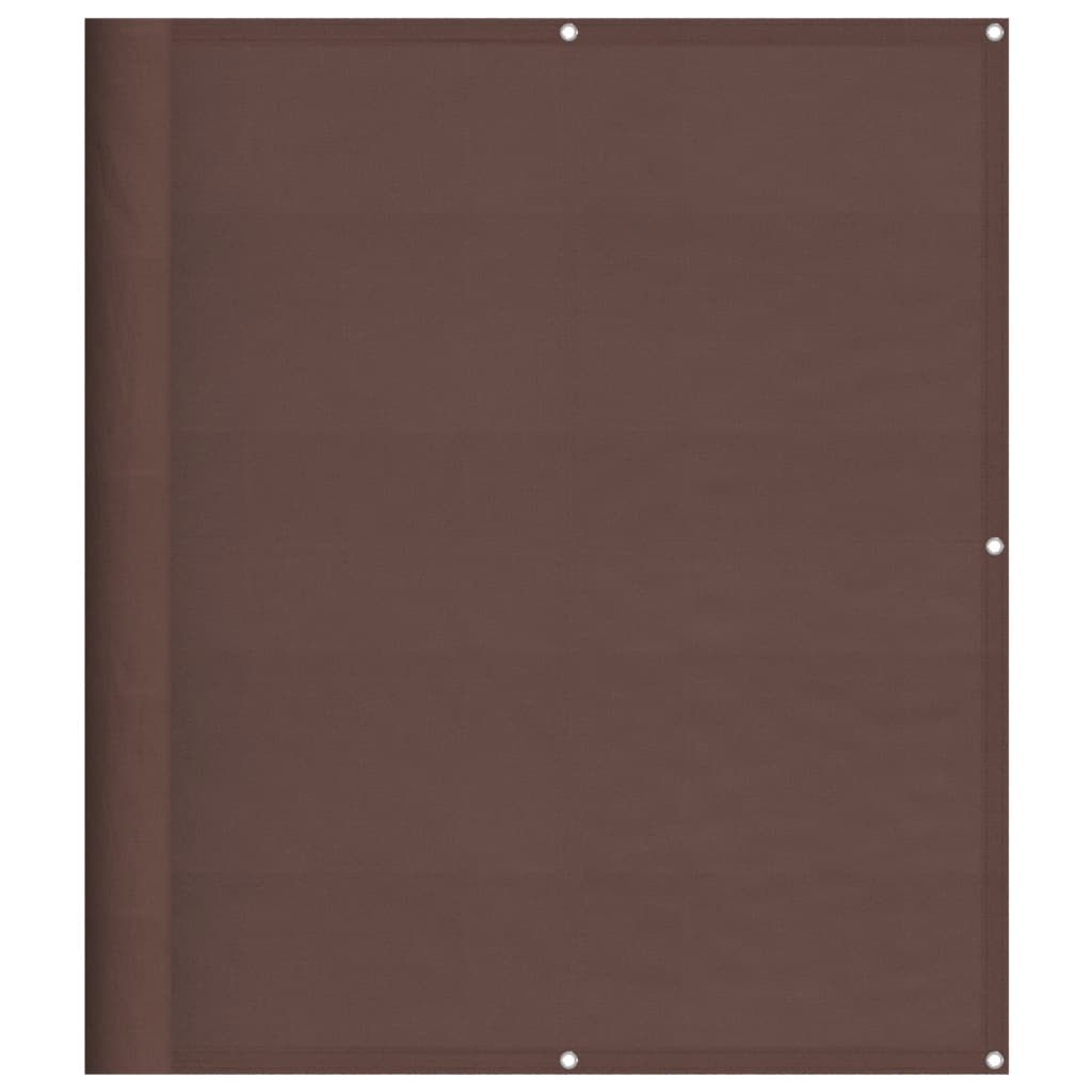 Balcony Privacy Screen Brun 120x800 cm 100% Polyester Oxford