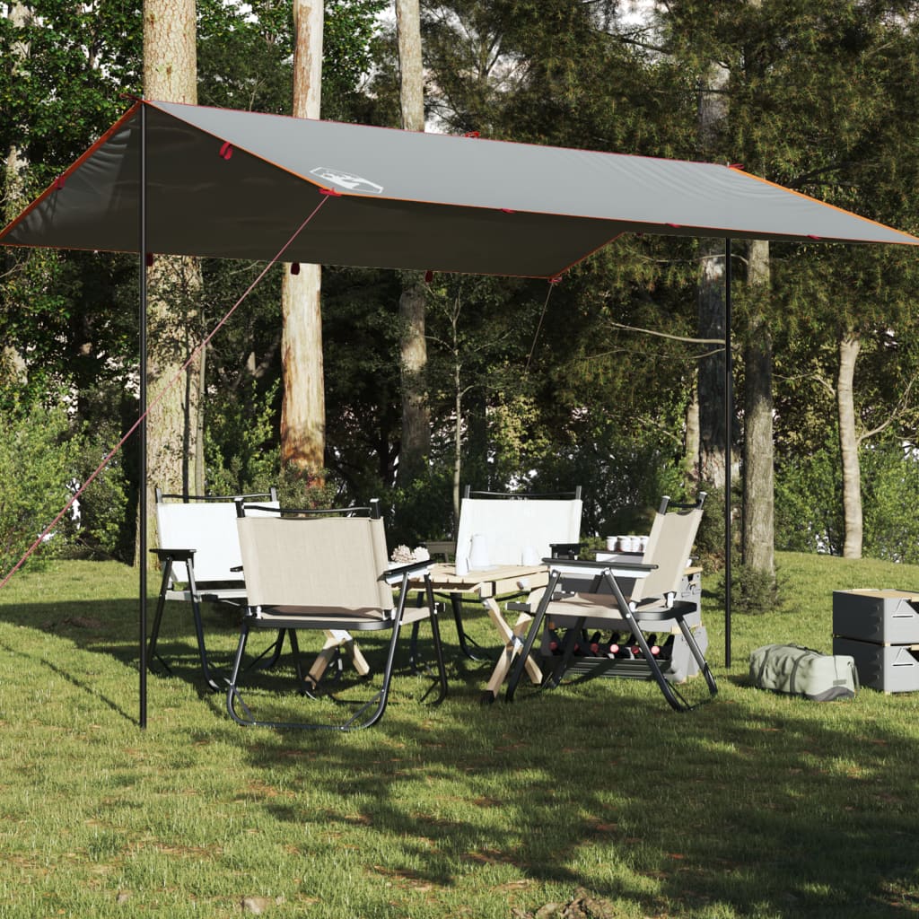 Tarp Grå og Orange 400x294 cm Vandtæt