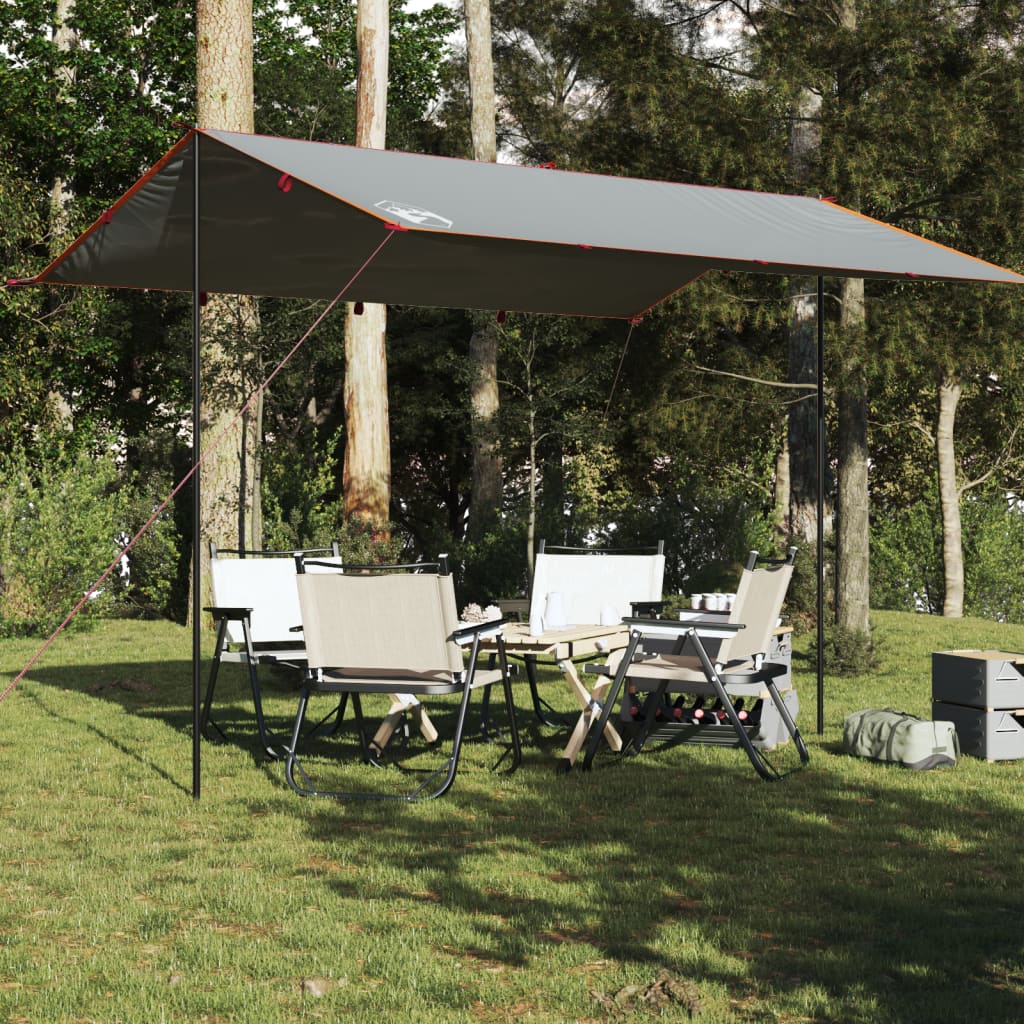 Tarp Grå og Orange 400x294 cm Vandtæt