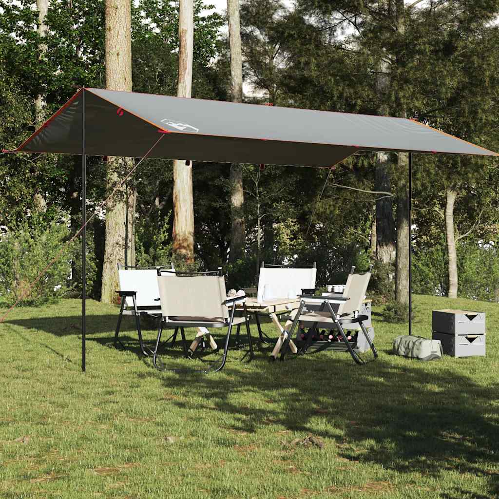 Tarp Grå og Orange 500x294 cm Vandtæt