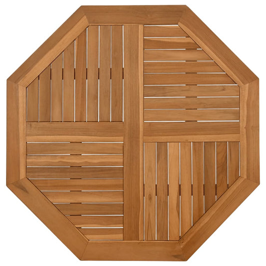 Tischplatte 90x90x2,5 cm Achteckig Massivholz Teak