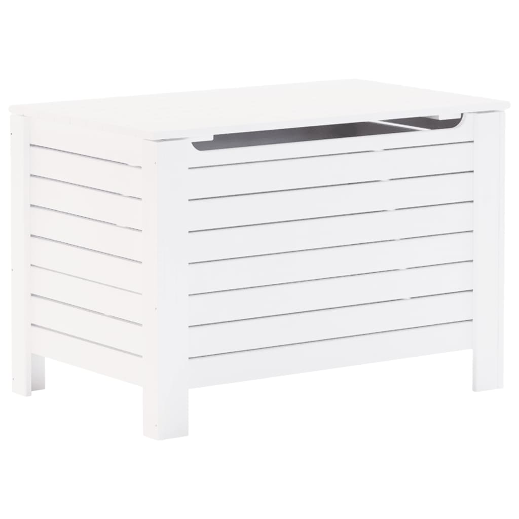 Kommode med låg RANA Hvid 80x49x54 cm massiv fyrretræ