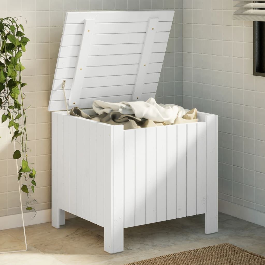 Skrin med låg RANA Hvid 60x49x54 cm massiv fyrretræ