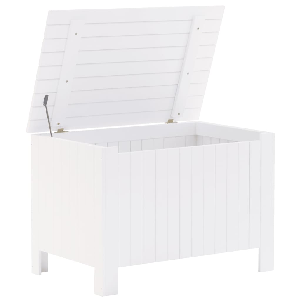 Kommode med låg RANA Hvid 80x49x54 cm massiv fyrretræ