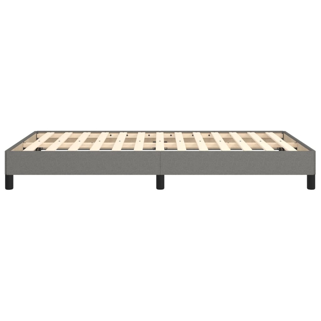 Sengeramme uden madras mørkegrå 120x190 cm stof
