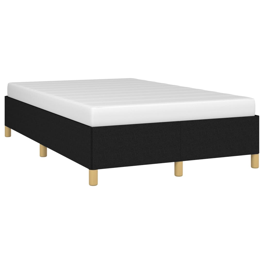 Sengeramme uden madras Sort 120x190 cm stof