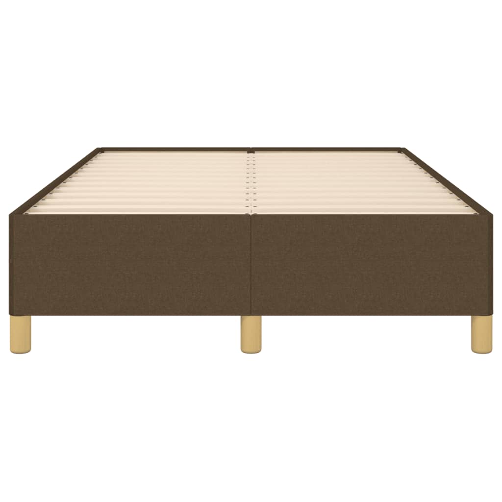 Sengeramme uden madras mørkebrun 120x190 cm stof