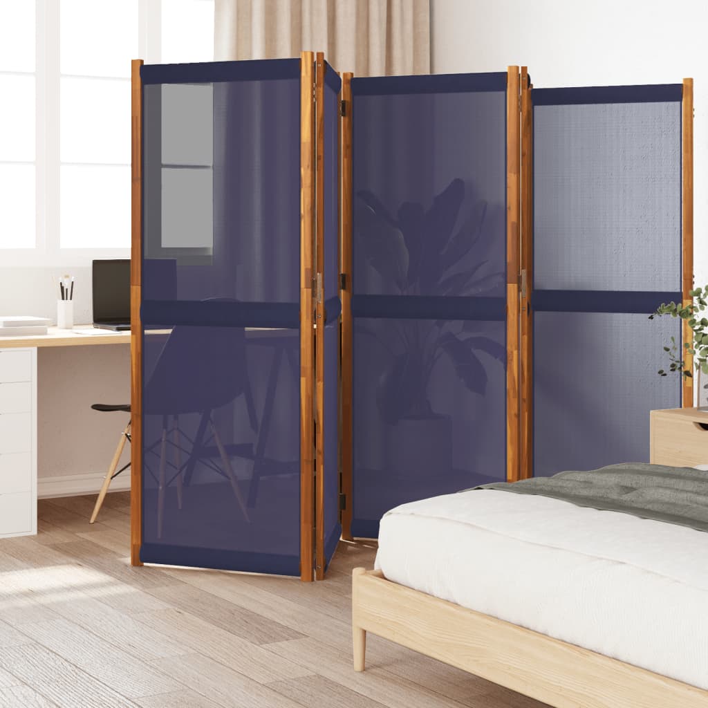 5-delt sæt Skærm Mørkeblå 350x180 cm