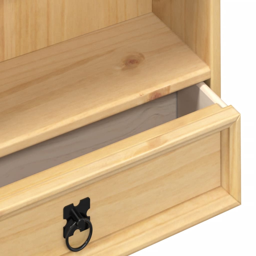 CD skab Corona 52x17,5x103 cm massiv fyrretræ