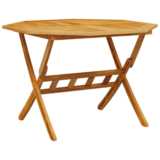 Havebord Sammenklappeligt Ø110x75 cm Massivt træ Akacie